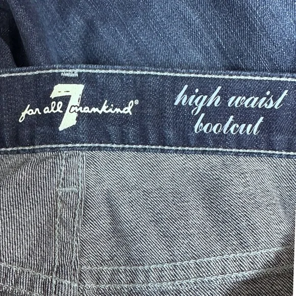 7 For All Mankind High Waist Bootcut Jeans NWT [1508] - Picture 6 of 9